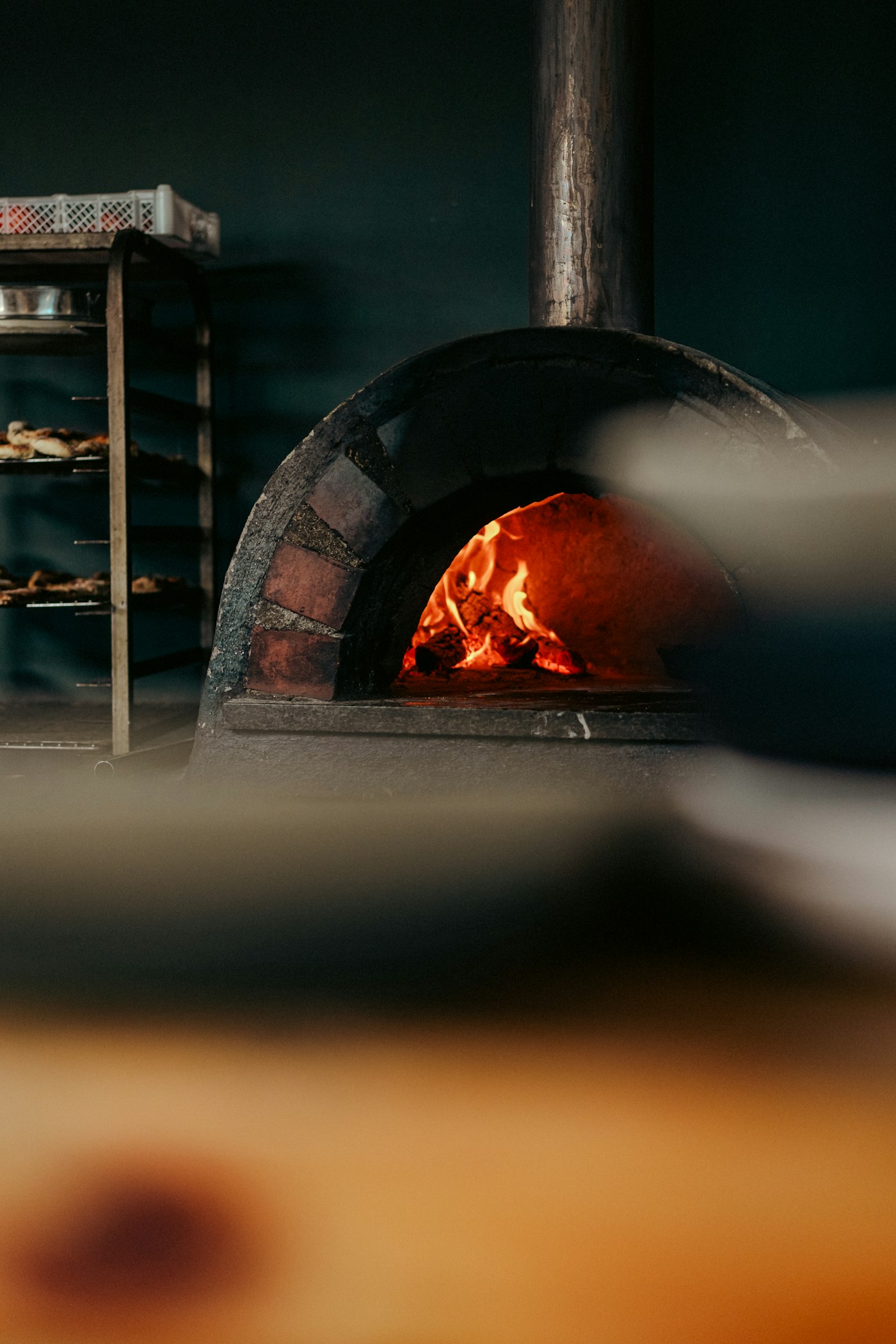 Forno a lenha tradicional da Pizzaria Marangoni